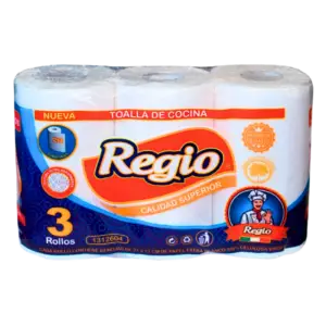 Toalla Regio Clásica 12,6 m x 3 rollos DH