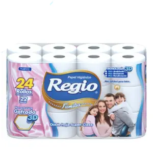 Higiénico Regio Familia 22 m x 24 rollos DH
