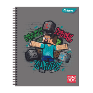 Cuaderno Universitario Minecraft 7Mm 100Hjs