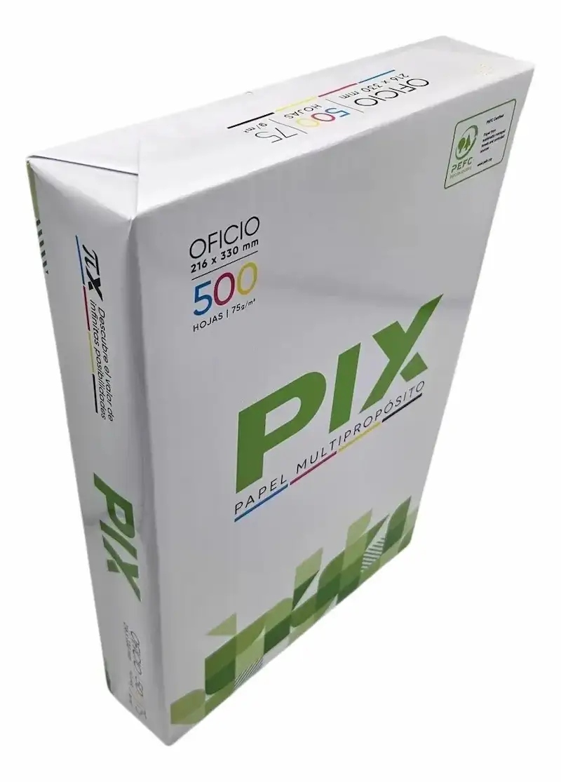 Resma Oficio Pix 75g 500 hjs Blanco - Imagen 3