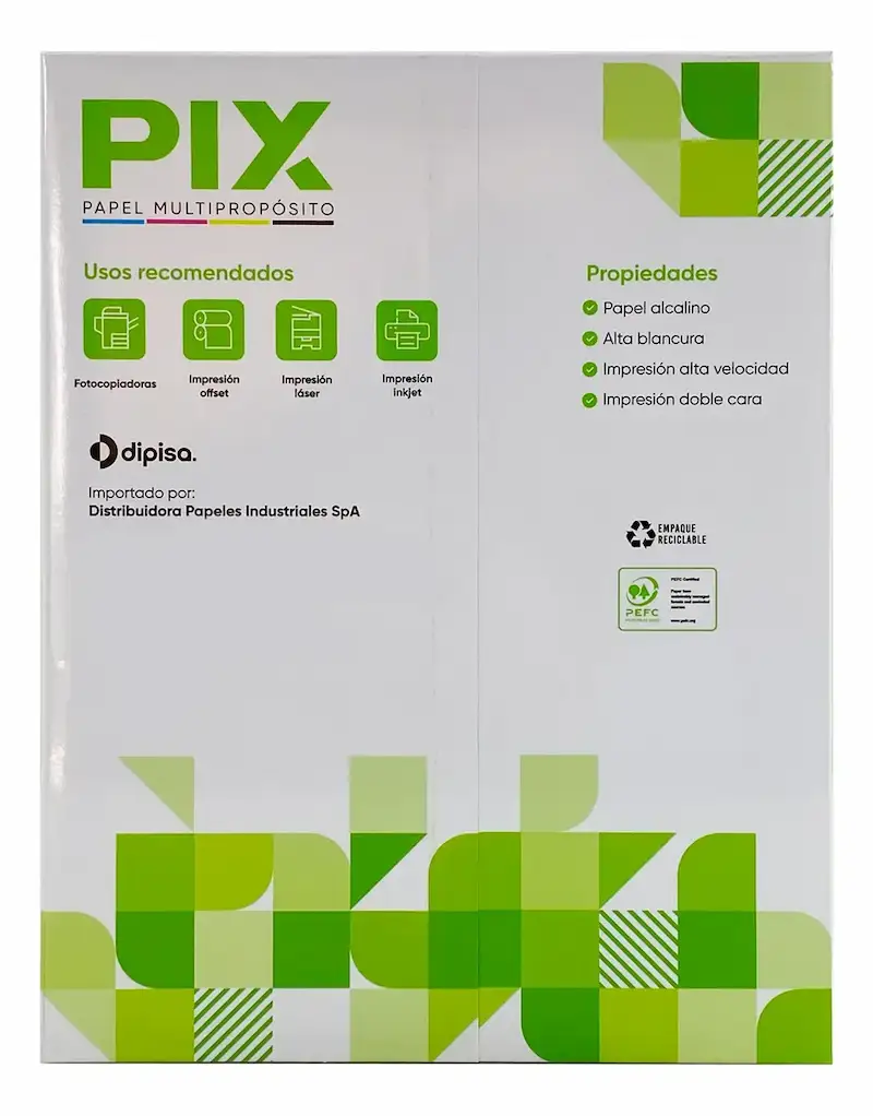 Resma Carta Pix 75g 500 hjs Blanco - Imagen 3