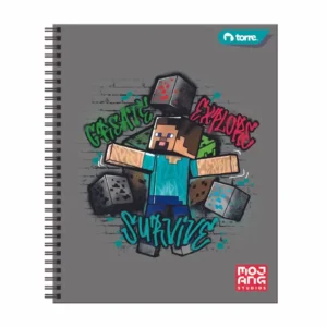 Cuaderno Universitario Minecraft 7Mm 100Hjs